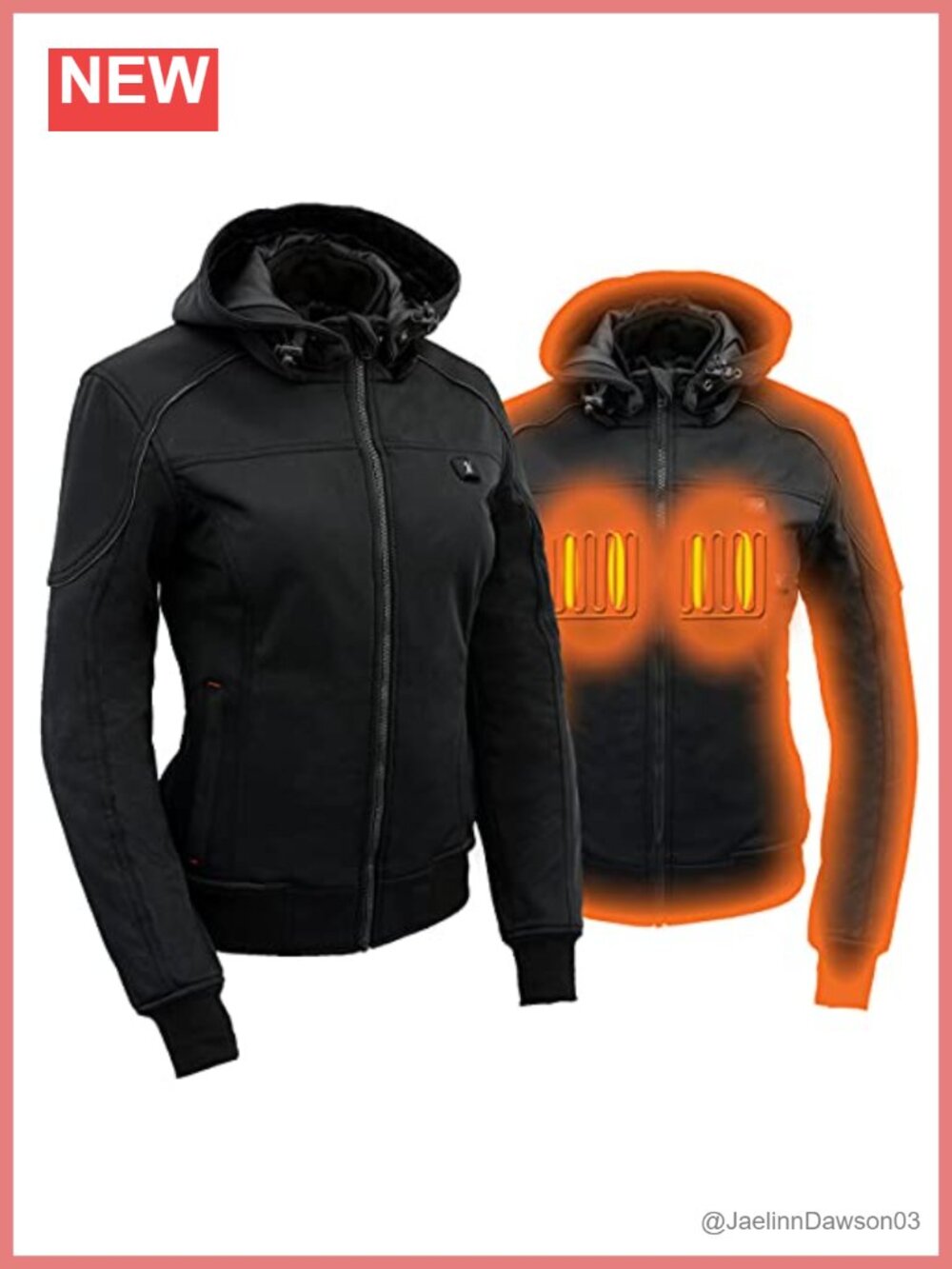 Nexgen Heat Women's Heated Soft Shell Hooded Jacket with Battery Pack